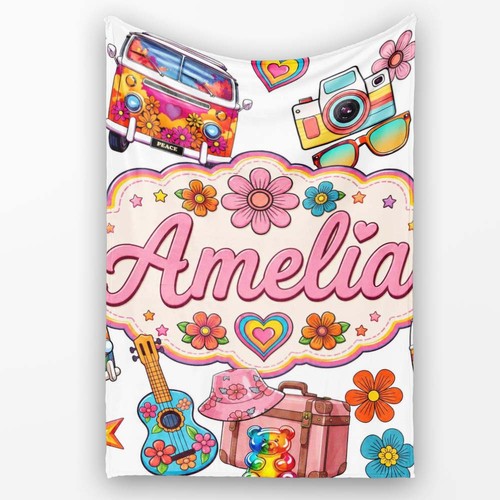 Soft fleece blanket hippie - soft,