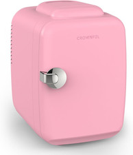 CROWNFUL Mini Fridge, 4 Liter