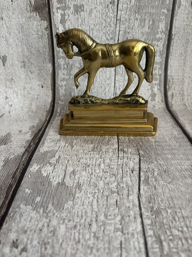 Vintage brass horse - ,