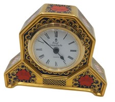 Royal Crown Derby Old Imari Desk Clock Used