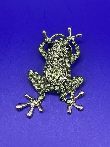 Gold tone green tree - green,