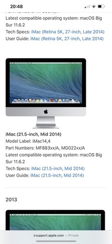Apple imac 5in - imac, 21.5in.