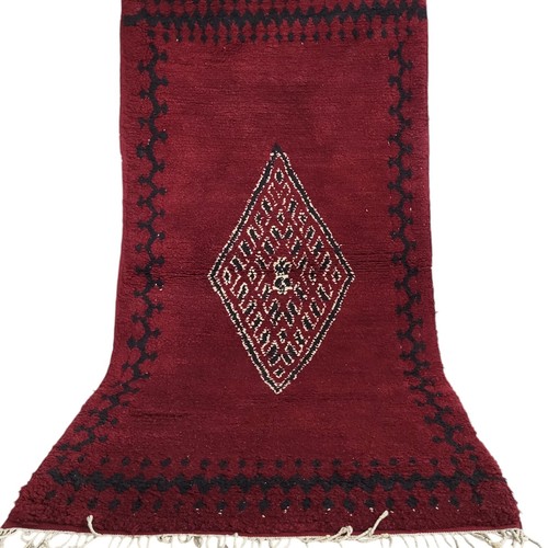 Vinbrant moroccan burgundy rug - burgundy,