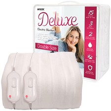 Electric Blanket Heated Mattress Cover Double King Size Washable Dual Control