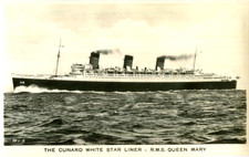 1930s postcard Cunard White