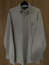 Ralph Lauren Polo Green & Blue Tattersall Check Shirt - 16" (40/41)