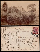 1908 WOODFORDE HOUSE, Magill, Adelaide. Australia. RPPC from Gertrude Uren