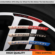4PCS LIMITED EDITION Logo Car