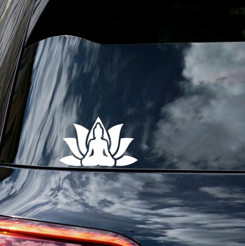 Hindu yoga lotus decal - yoga,