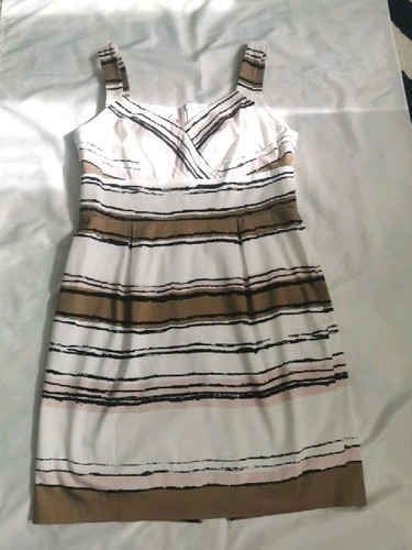 Striped dress hobbs size - dress,
