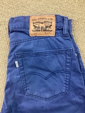 Mens LEVI STRAUSS 751 W32 L33 Blue Stretch Denim Twill Jeans VGC
