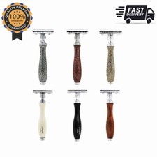 Vintage Classic Double Edge Shaving Safety Razor with All Handles Shave For Mens