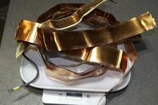 637 gram Copper Strip from Transformer 47mm wide Metal Arts Crafts Melting Scrap
