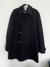 Dolce & Gabbana D&G J&ANS Wool Cashmere Duffle Coat Navy Men’s S Made In Italy
