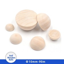 Natural Half Wooden Balls