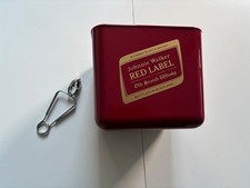 Vintage Johnnie Walker Red Label Ice Bucket + Ice Tongs VGC