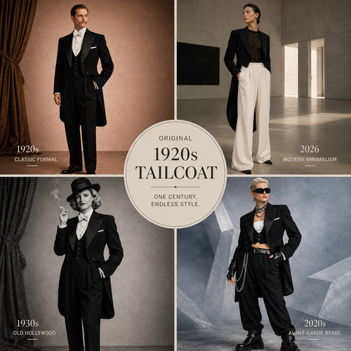 Original 1920s tailcoat tuxedo - original,