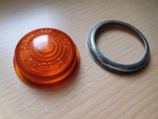 Lucas 488 Glass Amber Light Lense , Surround, Excellent. Used.