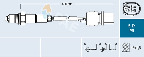 Fae 75126 lambda sensor for - fae,