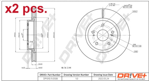 Pcs front brake disc - front, rotos