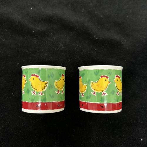 Pair vtg dunoon egg cups - pair,