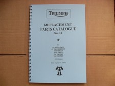 TRIUMPH PRE-UNIT PARTS BOOK FOR 1956  650 & 500 MODELS