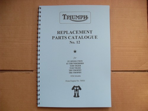 Triumph pre unit parts - pre-unit, book