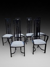 Set of Six Black Kesterport Chairs