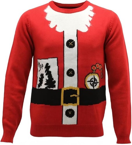 Santa christmas jumper red - santa,