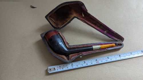 Victorian cased estate pipe - victorian,