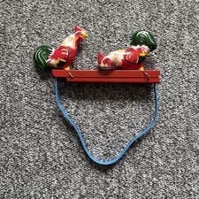 Vintage Tin Rooster Pecking