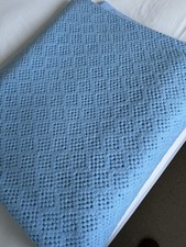 Vintage Brentford Nylons Cellular Blanket Blue (single) 90” x 70”
