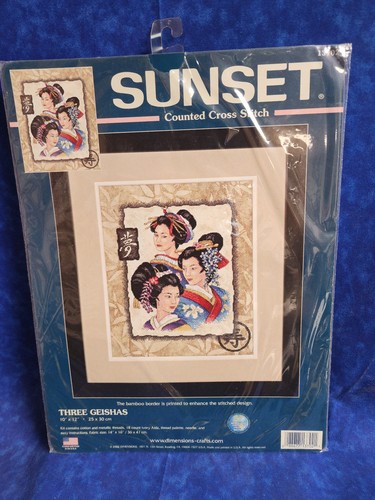 Sunset counted cross - sunset, stitch