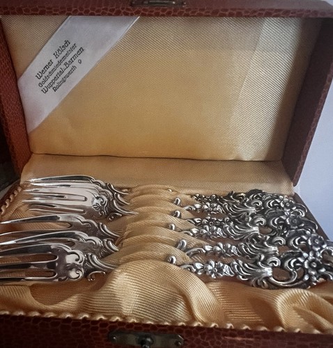Solid silver vintage boxed - solid, set
