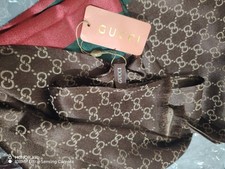 Gucci Brown Silk Scarf