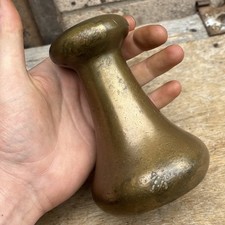 Antique / Vintage Avery 7lb Capstan Brass Weight Doorstop Rare Beautiful Old