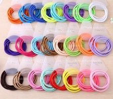THICK STRONG LARGE Snag Free Women Girls School Hair Elastics Bobbles Bands UK