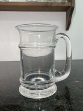 Vintage Clear Glass Tankard