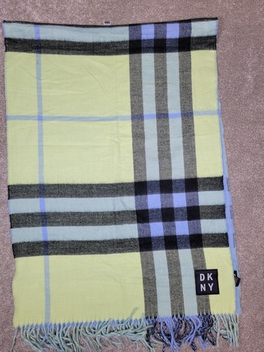 Dkny acrylic plaid scarf - acrylic, one