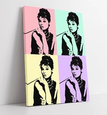 AUDREY HEPBURN POP ART PASTEL