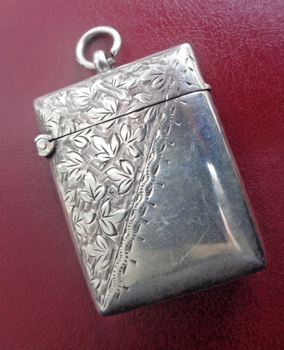 Antique stg silver floral - antique,
