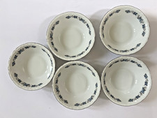 Mitterteich Bavaria Forget Me Not Soup/Dessert Bowls Set of 5 – Vintage Floral 
