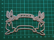 Love Banner & Doves Metal Die