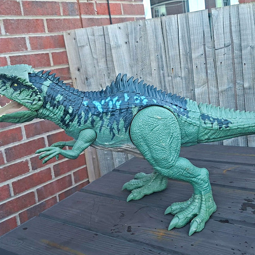 Large green rex dinosaur - large,