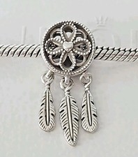 Genuine Pandora Bracelet Charm - Silver Spiritual Dreamcatcher Dangle S925 ALE