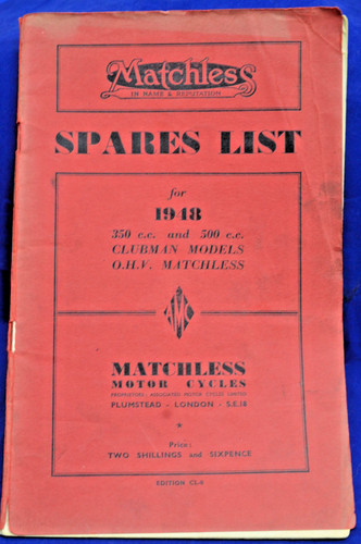 Original 1948 matchless spares - matchless,