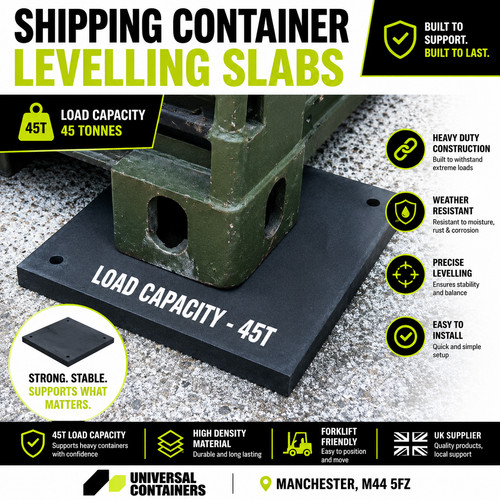 Shipping container levelling - shipping,