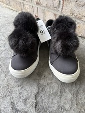 Black Pom Pom Sneakers