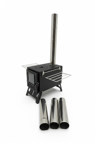 Portable wood burner with - portable,