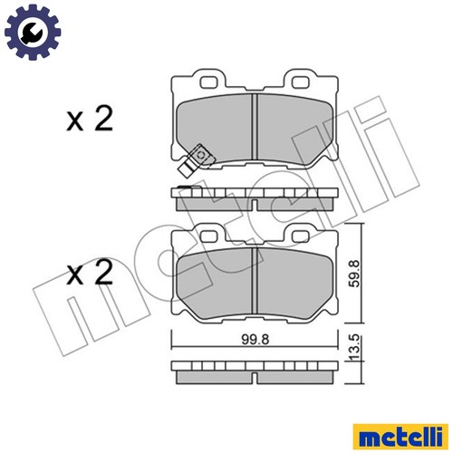 Brake pad set disc - pad,